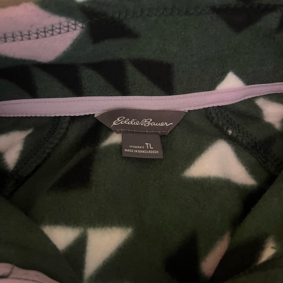 Women’s Large Tall Eddie Bauer Fleece 1/4 Zip - Picture 3 of 3